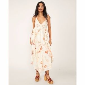 NEW Free People Audrey Dress Copper Rose Combo Small